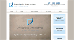 Desktop Screenshot of anesthesiaalternatives.com